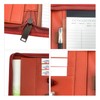 Zippered Padfolio A4 PU Leather Portfolio Organizer with Calculator for