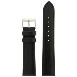Tech Swiss Watch Band Black Genuine Calf Leather Smooth Ladies Strap 12 millimeter