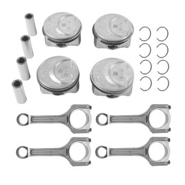 INGKAN G4KH 2.0T Engine Pistons & Connecting Rod 8Pcs Fits for Hyundai Genesis Coupe/Sonata, Kia Optima/Sportage 2011 2012 2013 2014 2.0L Turbo OE 23410-2G410 23510-2G440 23413-2C400