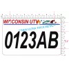 ATV license Plate, Wisconsin ATV License Plate Wisconsin UTV license