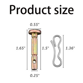 Shear Pins 12pcs and Cotter Pins 12pcs,Pro-Parts,Shear Pins and Cotter Pins Fit for M-TD Snowblower,Compatible for Cu-b Ca-d et T-Roy Bi-lt Crafts-Man 24" 26" Snow Thrower,Replace738-04124A714-04040