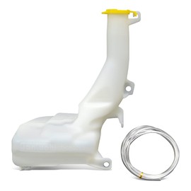 Auto Dynasty CH1288240 Factory Style Car Windshield Washer Reservoir Tank - Reservoir Cap | Washer Fluid Pump| Fluid Level Sensor - Compatible with Dodge Challenger Chrysler 300 11-19, White