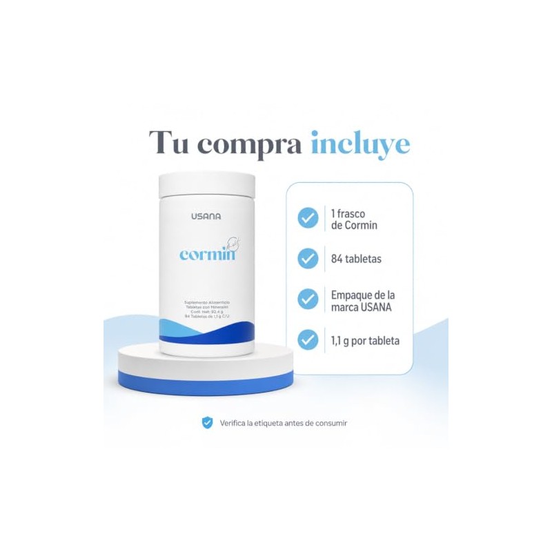 Usana Cormin ? Suplemento Alimenticio con Minerales y Extractos Bot?nicos