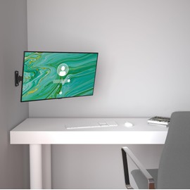 AVF TV & Monitior Mount - Multi Position Extendable Black Wall Bracket for Screens up to 32" and 10kg - Universal VESA 75x75mm & 100x100mm - Fixings Provided - MRL13