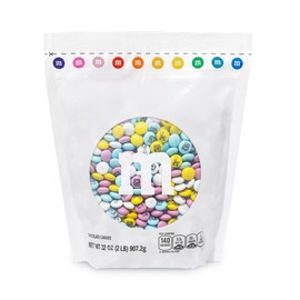 M&M'S WORLD New Baby Milk Chocolate Candy 2lb Bag with Assorted M&M'S for Showers Gender Reveal Parties and Newborn Gift Ideas