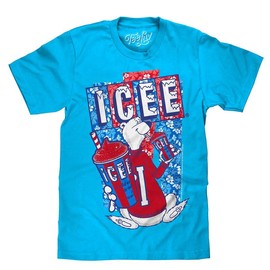Hawaiian ICEE Polar Bear T-Shirt - Blue - Size: XX-Large