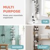 Zenna Home Tension Pole Shower Caddy Corner Organizer, Adjustable Standing