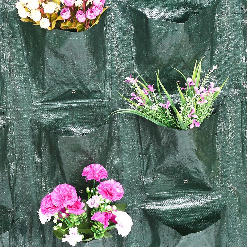 Vertical Garden Plant Growing Container Bag Greening Flower Wall Hanging