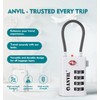 ANVIL 4 Digit Luggage Locks, TSA Locks for Luggage, Advanced