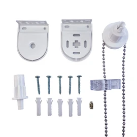 FURNISHED Roller Blind Fittings White 25mm Heavy Duty Metal Blind Brackets Quality Roller Blind Spares Upgrade Window Blind Accessories Parts Spare Kit Complete Easy Fit Replacement Set