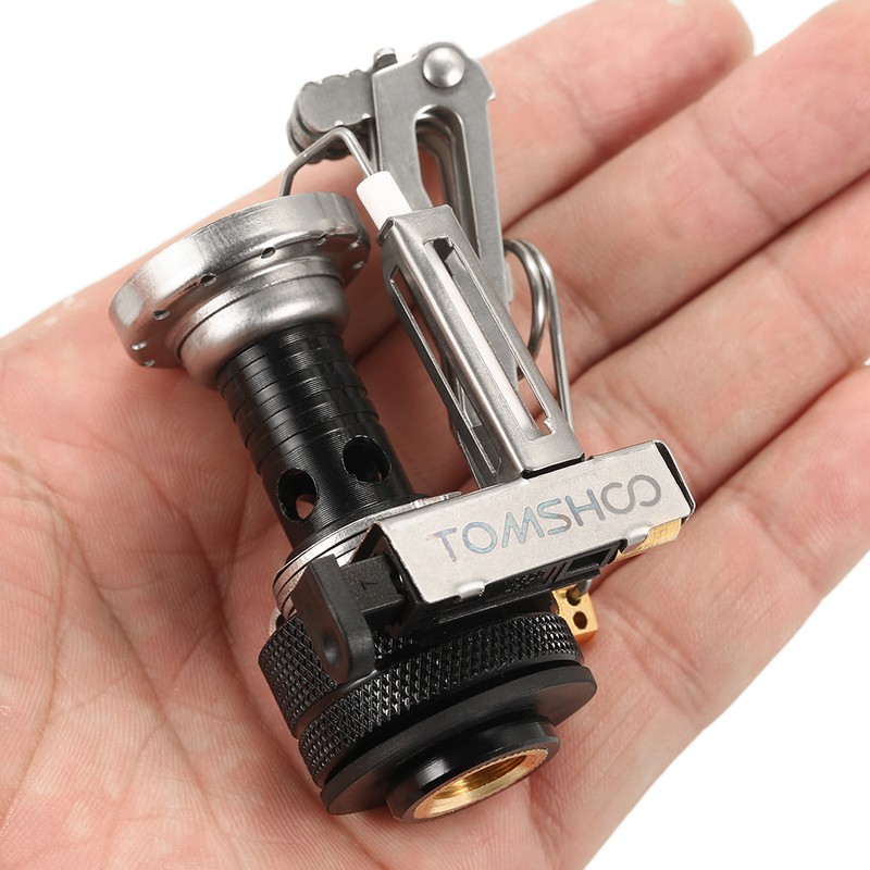 Mini Backpacking Canister Stove Burners Camping Outdoor Cooking Foldable Hiking