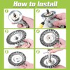 LEONTOOL 10 Inch Unbreakable Wired Trimmer Blade Steel Wire Cutter