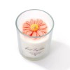 AIKUN Luxury Handmade Peony Flower Scented Candle Soy Wax Glass