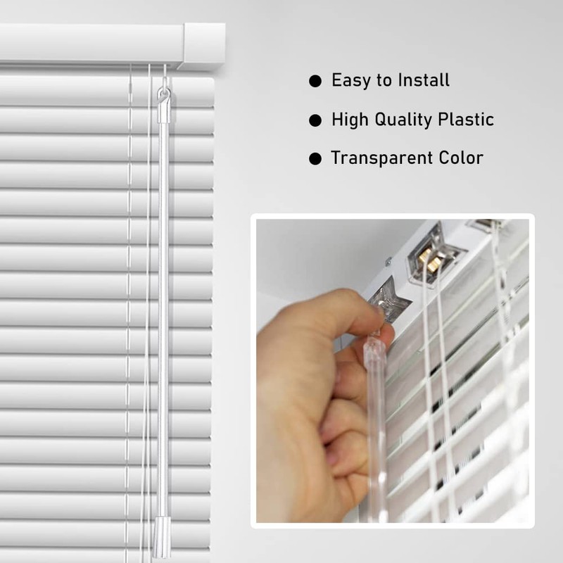 12 Inches Blind Wand, 2PCS Clear Blind Tilt Wand, Window