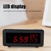 LED Clock Natural Sound Time Date Temperature Display Glowing Digital