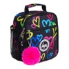 hype Black Graffiti Heart Lunch Box