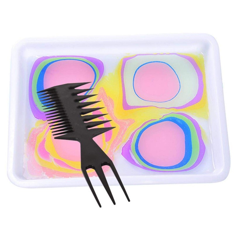 Water Marbling Painting Comb 3 in 1 Marbling Comb Professional