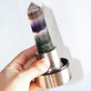 HINATAA Crystal Water Bottle, Removable Healing Natural Quartz Water Bottle,