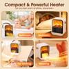 ZJFLNZYC Portable Mini Electric Fireplace Heater,Small Room Space Heaters for