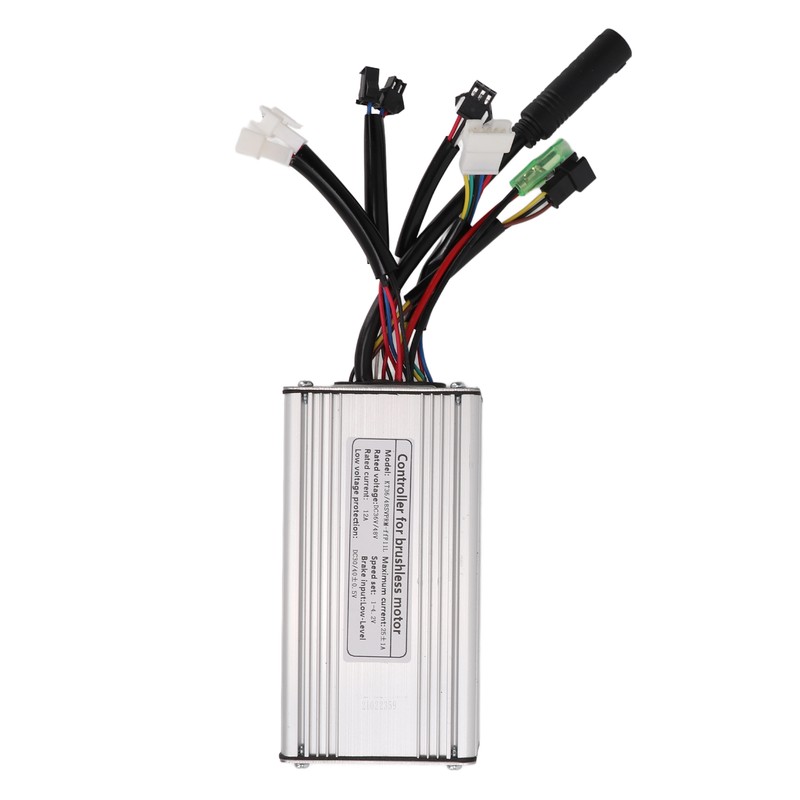 36V 48V 25A Electric Bicycle Controller with Double Light Cable