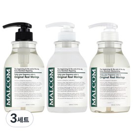 Malcolm Original Real Moringa Shampoo 520ml + Treatment 520ml + Body Wash 520ml, 3 sets / 말콤 오리지널 리얼 모링가 샴푸 520ml + 트리트먼트 520ml + 바디워시 520ml, 3세트
