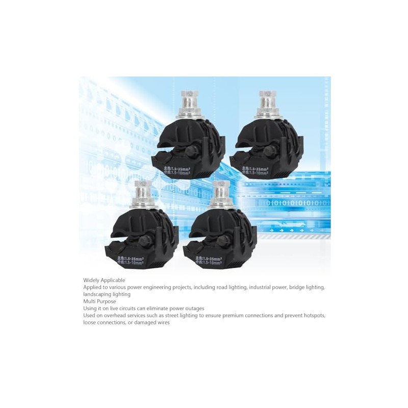 5 Pcs Ground Insulation Piercing Connector, 1KV No Peeling Piercing