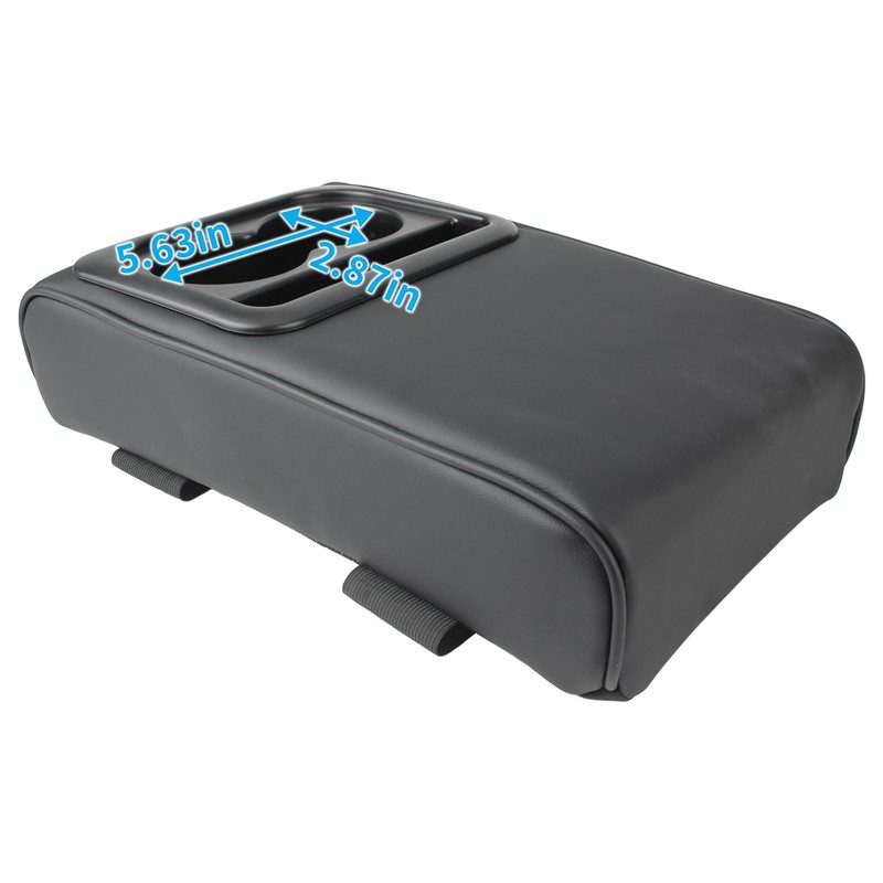 CARBBIA Memory Foam Car Armrest Cushion with Cup Holder Fits