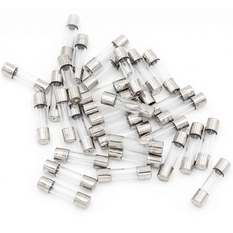 Tnisesm 60 Pcs F5AL Fast-Blow Fuse 5A 250 V Glass