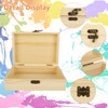 MIVIDE 4 Pack Unfinished Wooden Boxes, 7.3 x 5 x