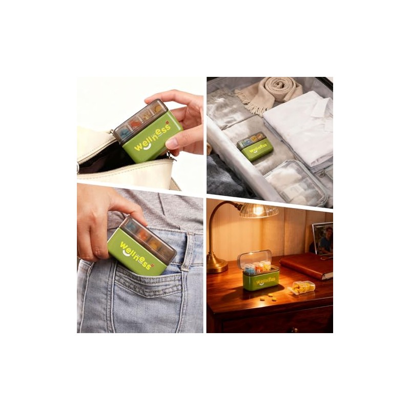 YL TRD Weekly Pill Organizer 1 Time a Day (4cubicle)