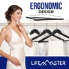 Lifemaster Wooden Clothes Hangers – with 360 Degree Swivel Hook