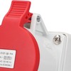 Industrial Connector Socket 32A 3P+N+E IP44 Waterproof Dustproof Surface Mounted