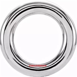 JewelryMaven 10mm OD 7mm ID 14k White Gold 16ga gauge CLOSED Thick Heavy Jump Ring Spacer