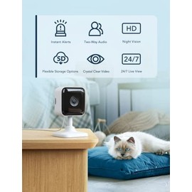 GNCC GNCC Indoor Camera 1080P Security Camera 2 Packs CCTV Camera House Security, Home Security Camera, Motion/Sound Detection, 2-Way Audio, Night Vision, Real-Time Alert, SD&Cloud, 2.4G WiFi