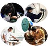 Sanding Discs Pads 10Pcs 150mm, 15 Hole Sandpaper, Hook and