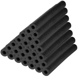 40pcs Pipe Insulation Foam Tube - 15.7inch Foam Pipe Covers - Soft Pipe Insulation Wrap for Outdoor Indoor Water Pipe Freeze Protection-（Black 1 inch ID）