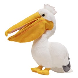 JIANEEXSQ Cute Life Like Pelican Bird Stuffed Animal Plush Toy Simulation Nature Bird Doll Children Birthday Gift 16in