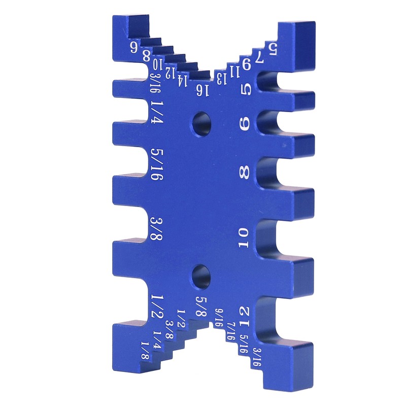 Dovetail Jig Tenon Caliper Aluminum Metric Imperial Scale Card Measuring
