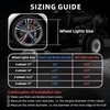Tavaray 4PCS 14" Pure White Wheel Lights Adjustable 6500K Ultra-Bright