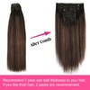 Yuniffe Yaki Straight Clip in Hair Extensions for Black Women