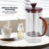 Coffee Press Pot 400ml High Borosilicate Glass Coffee Brewer Maker