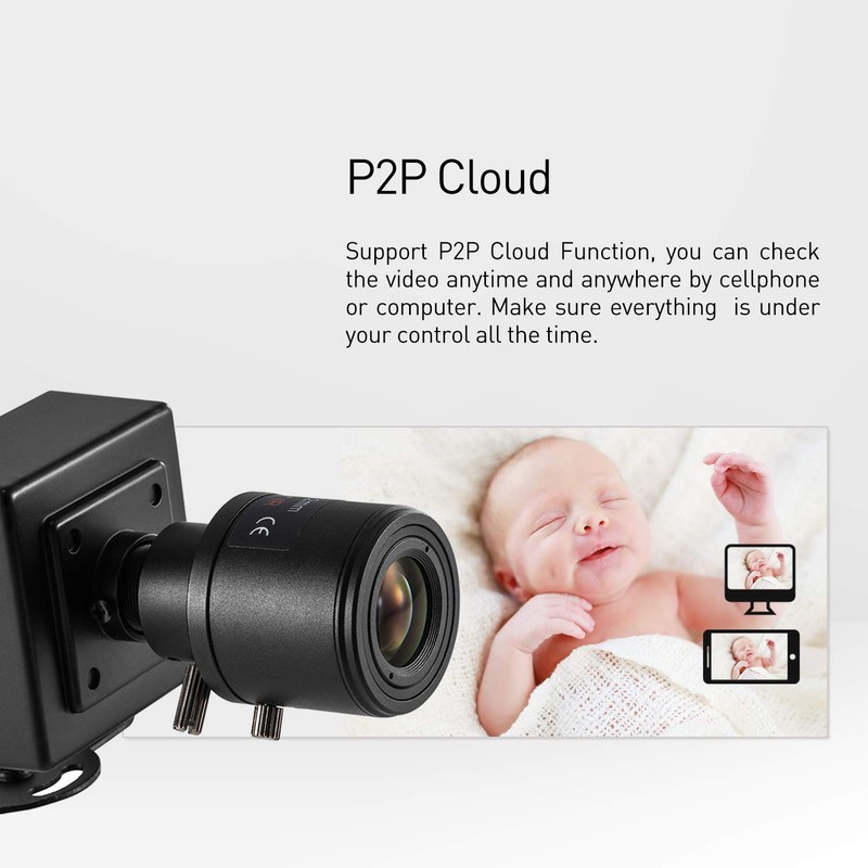 Revotech 3MP Zoom Mini Security IP Camera, HD 3MP Small