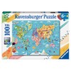 Ravensburger Map of The World 100 Piece Jigsaw Puzzle for