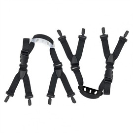 2Pcs Integrated Helmet Chin Mount Strap, Universal Chin Strap Safety Helmet Chin Strap with Adjustable Buckle