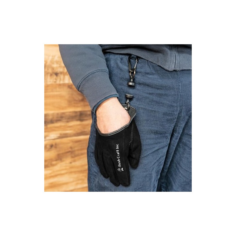 Quick Bonfire Gloves, Black, Small