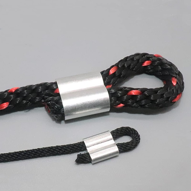 20 rope clamps, 10 mm, crimp sleeves, press sleeves, choke