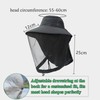 Mosquito Head Net Hat with Neck Flap Midge Face Cover