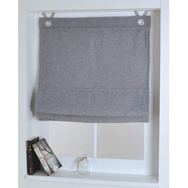 Kutti Dimout Roman Blind with Eyelets Grey Approx. 60 x 130 cm.