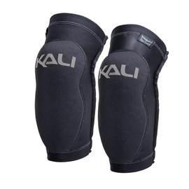 Kali Protectives Mission Elbow Guards - Adult Bicycling Elbow and Arm Pads - Pull-On Closure, Flexible, Durable, Non-Slip Protection - Off-Roading, BMX, Mountain Biking, Road Cycling, Cyclocross Gear, Black/Gray, Medium