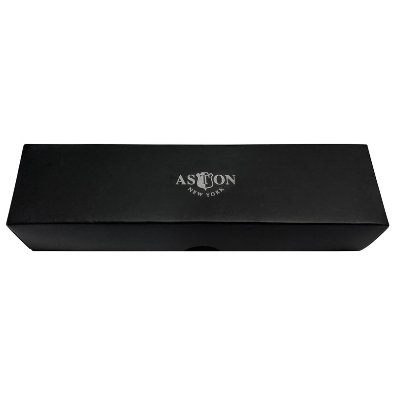 Aston Leather Pen Holder - Black Single